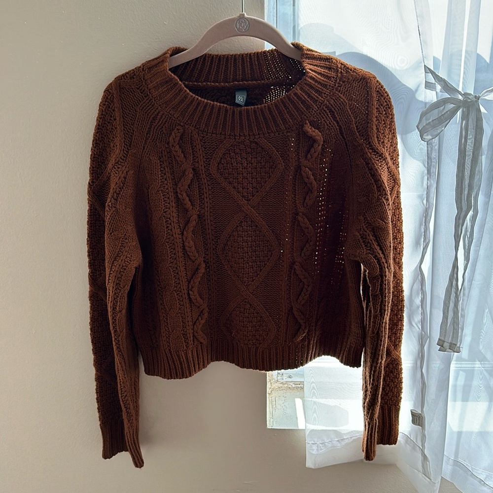 Alya Size Medium Burnt Orange Sweater (worn once)